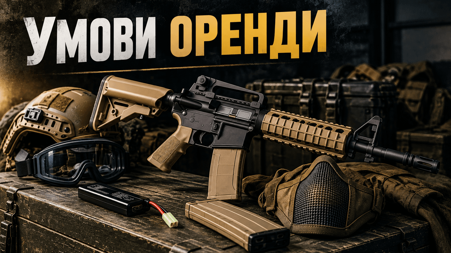 Умови аренди страйкбольного спорядження - Strike Shop Action Умови аренди страйкбольного спорядження